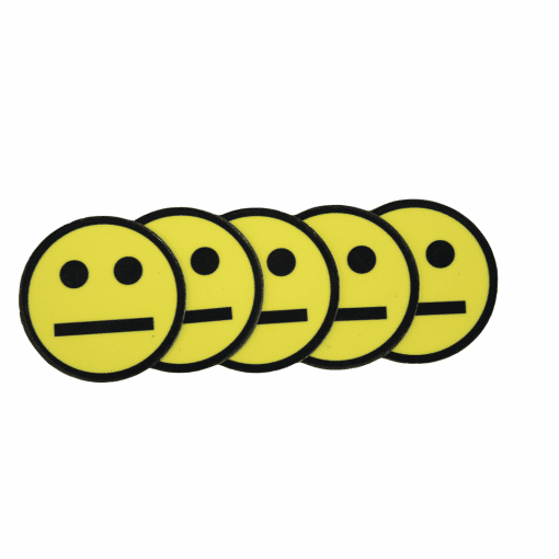 Magneet Smiley  5 cm glanzend