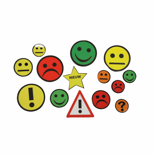 Magneet Smiley  5 cm glanzend - Afbeelding 5