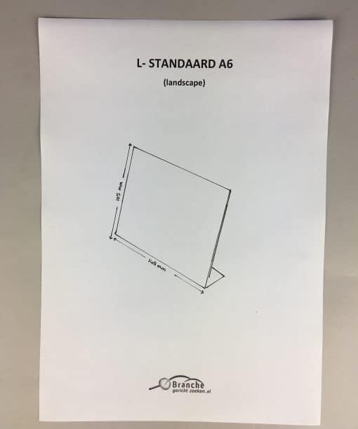 L standaard A6 (landscape)