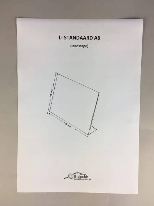 L standaard A6 (landscape)