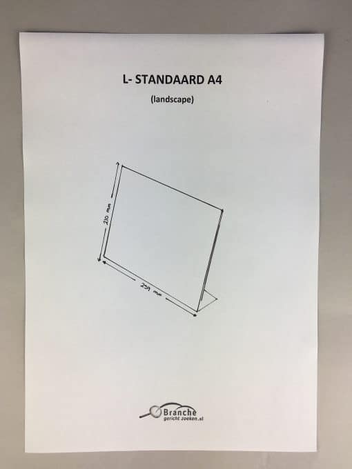 L standaard A4 (landscape)