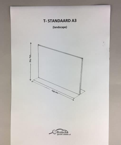 T standaard A3 (landscape)