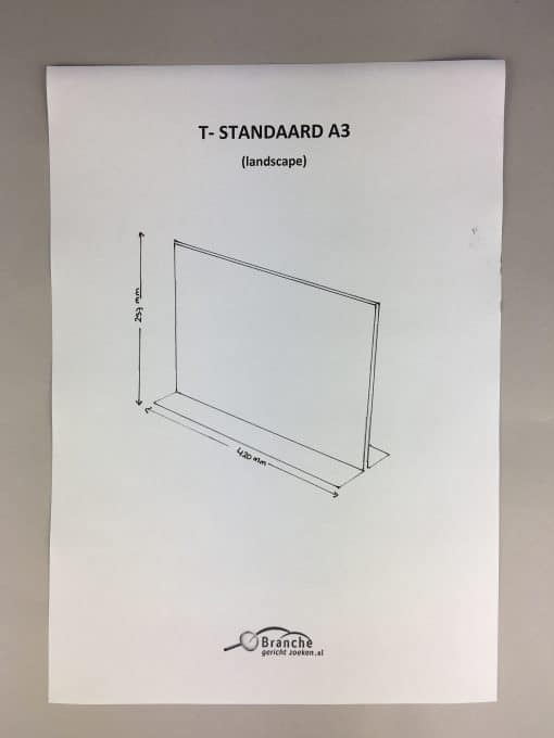 T standaard A3 (landscape)