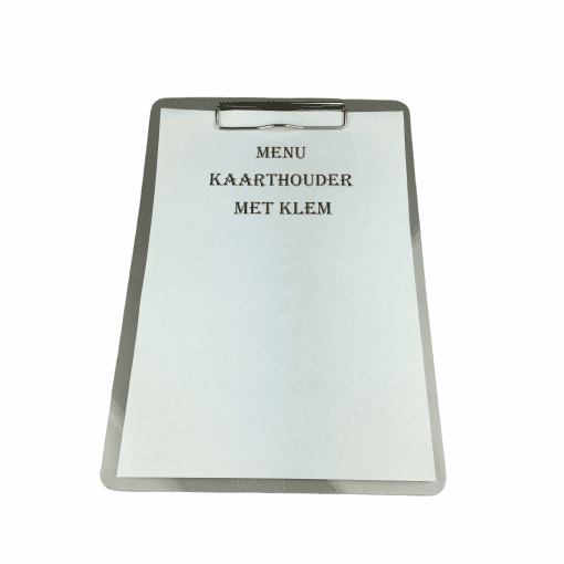 menu kaarthouder met klem A4