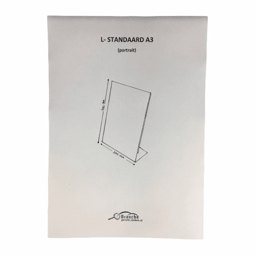 L standaard A3 (portrait) - Afbeelding 2