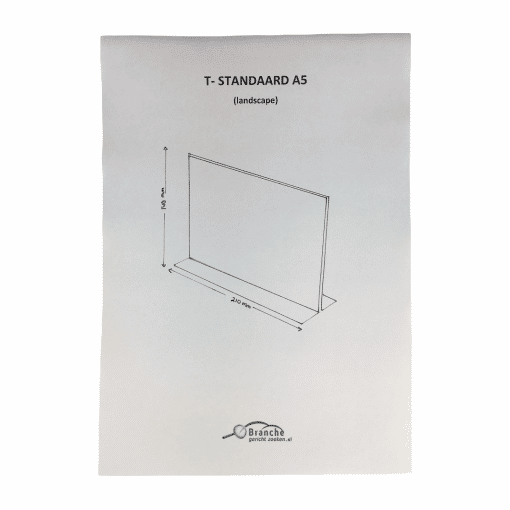 T standaard A4  (landscape) - Afbeelding 2