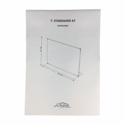 T standaard A7 landscape - Afbeelding 2