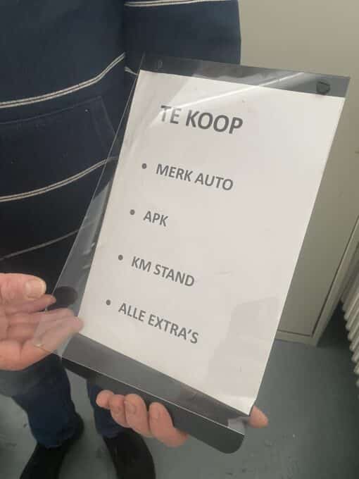 Auto prijskaart A4 - Afbeelding 7