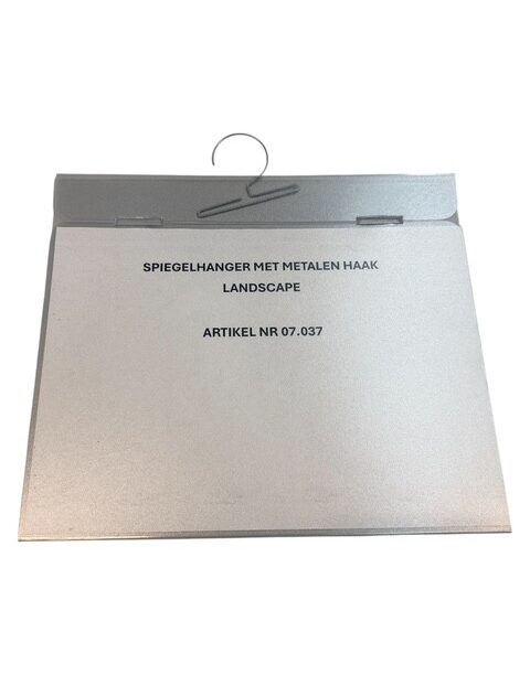 Alternative view of Spiegelhanger A4 met metalen haak (landscape)